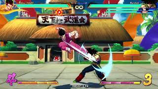 Adult Gohan gains a lot of meter from an infinite blockstring!