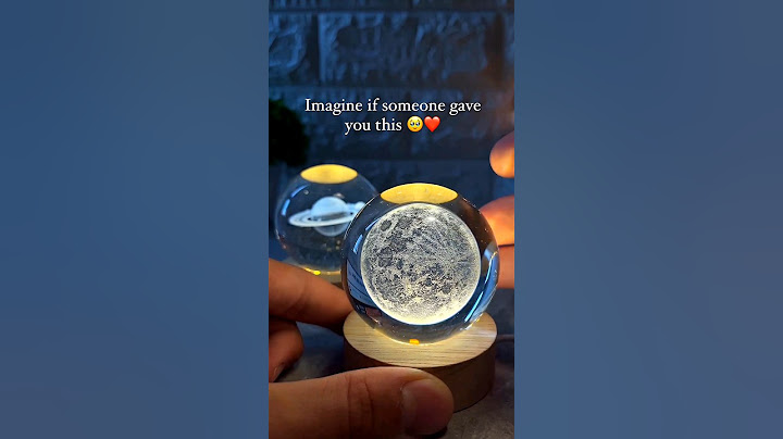 3D Crystal Ball Lamp ( MUST WATCH 🌕❤️ )