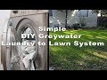 Simple DIY Greywater Laundry to Lawn System