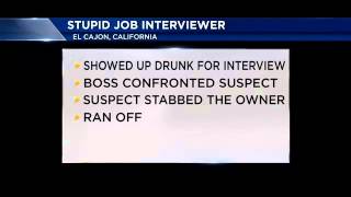 Stupid Criminal: Bad job interview
