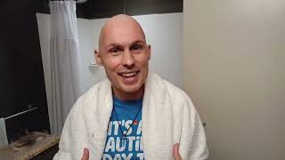 Shaving my head and Halloween costumes for bald people.  Cancer Vlog.