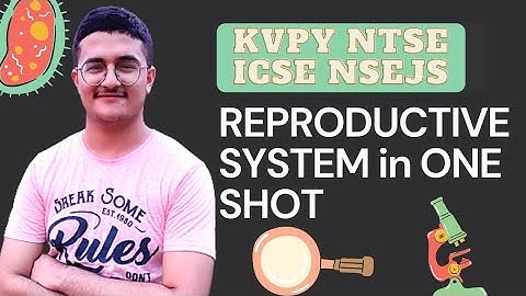 Reproductive System - KVPY SA, NTSE/Stage 2, ICSE, NSEJS. Selina Concise Biology.