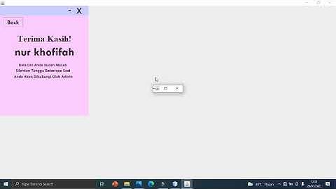UAS - PEMBUATAN FORM PENDAFTARAN BIMBEL DENGAN GUI JAVA