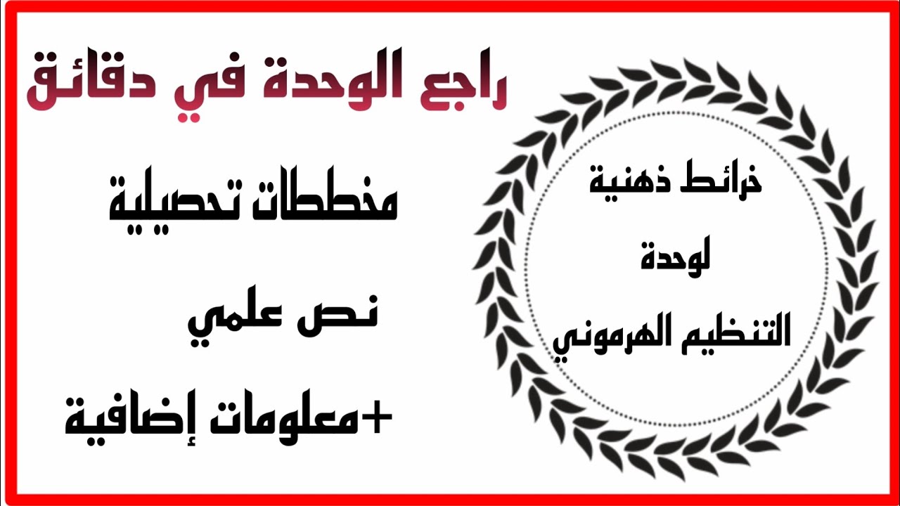 2 علوم تجريبية✔️خرائط ذهنية خاصة بحلقات التنظيم السكري*مخططات+ نص علمي*