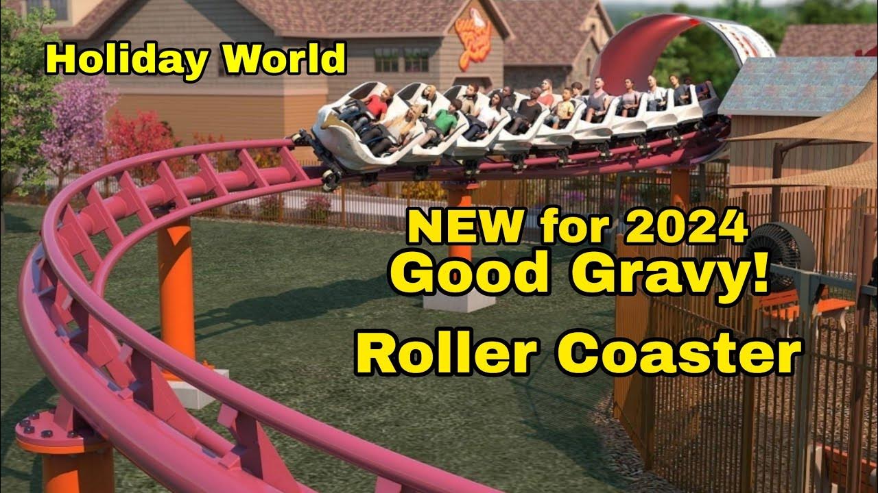 Holiday World NEW Good Gravy Roller Coaster YouTube