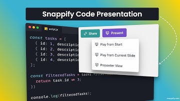Snappify Code Presentation: Present Code Like a Pro