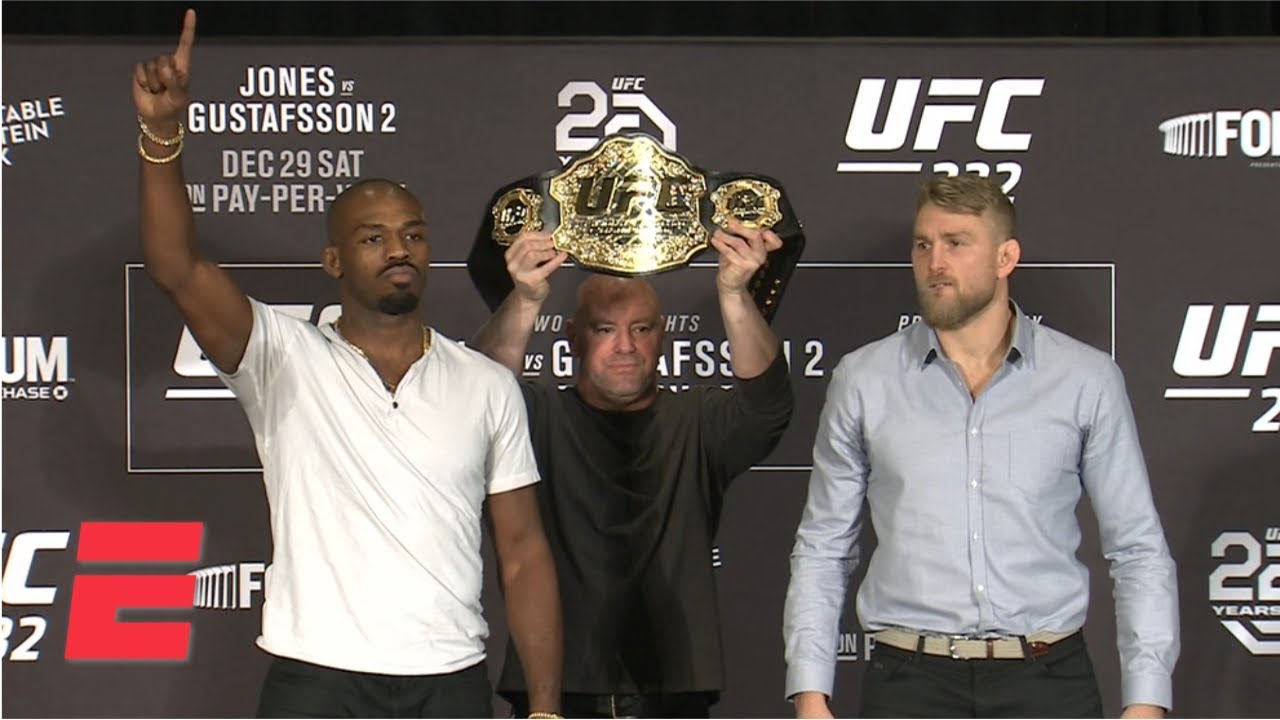 Best of Jon Jones-Alexander Gustafsson at UFC 232 Press Conference ...