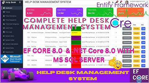 🚀COMPLETE HELP DESK MANAGEMENT SYSTEM EF CORE .NET CORE ll.NET 8.0 TICKETS,USERS,ROLES,AUDIT LOGS🚀💥