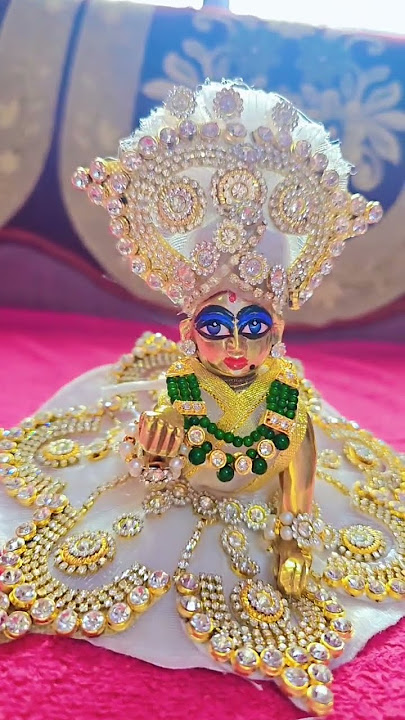 Saraswati Pujoe Gopu Shringar #gopal #radheradhejapochaleaaengebihari #hindugreeting ❤️❤️❤️