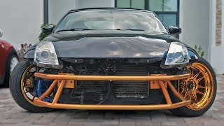 350z Goes Full Drift Car.