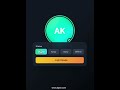 AI Breathing Gradient Avatar | Modern Animation | Glassmorphism Profile UI Design