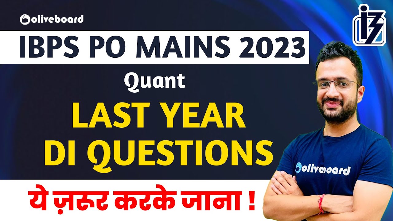 IBPS PO Mains Quant 2023 | Last Year DI Questions For IBPS PO Mains ...
