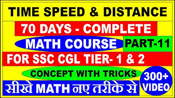 TIME SPEED AND DISTANCE PART-11 FOR SSC CGL|| CPO|| CHSL||BANK PO|| IBPS PO||CAT||XAT||SMART  TRICK