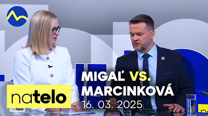 Samuel Migaľ (nezaradený) vs. Vladimíra Marcinková (SaS) | Na telo