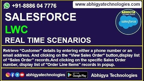 LWC-Real Time Scenario UC-7: Fetch Sales Order Details  & records found display list of records.