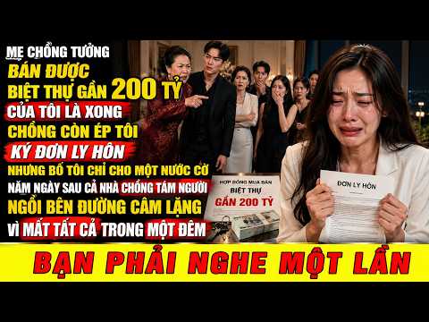 Mẹ Chồng Tưởng Bán Được Biệt Thự Gần 200 Tỷ Của Tôi Là Xong, Chồng Còn Ép Tôi Ký Đơn Ly Hôn, Nhưng..