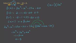Year 10 A Solving Cubic Equations Example 1