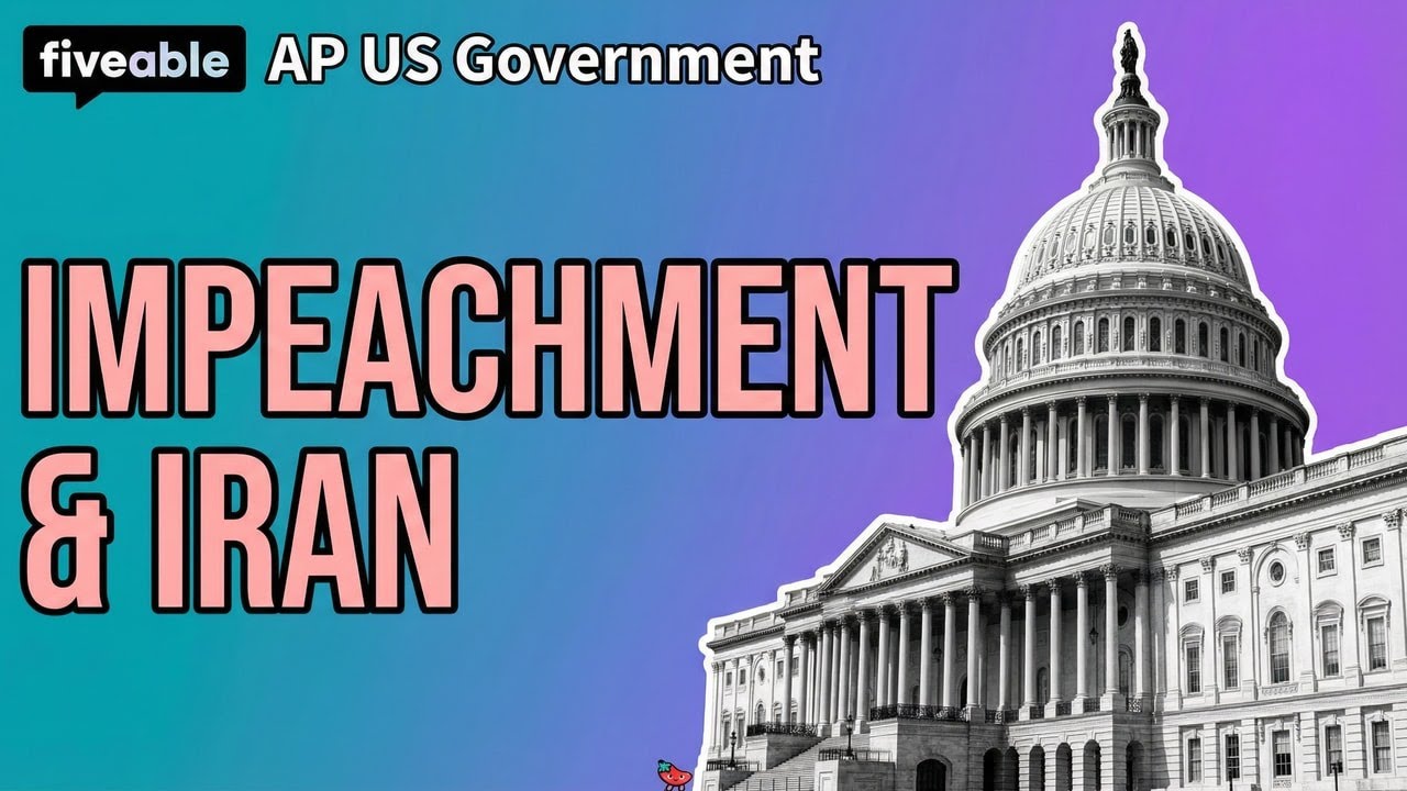 The Raj Fiveable AP US Government - Impeachment & Iran Crisis | Fiveable Cram Archive