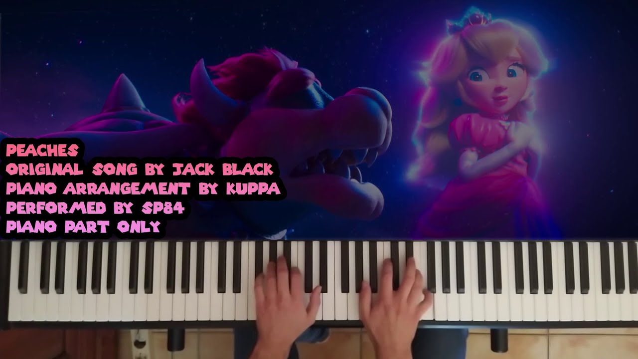 My daughter loves the Peaches song, so I made this for her so she can play  it on her piano. : r/Mario