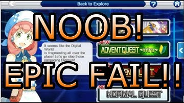 Digimon Links | Advent Quest Intro  Beginner NOOB Mistakes! EPIC FAIL!!
