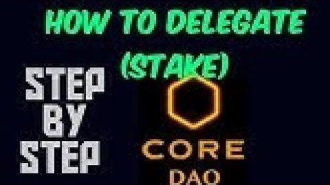 How To Stake / Delegate CORE in Metamask | Claim Daily Rewards & Undelegate CORE