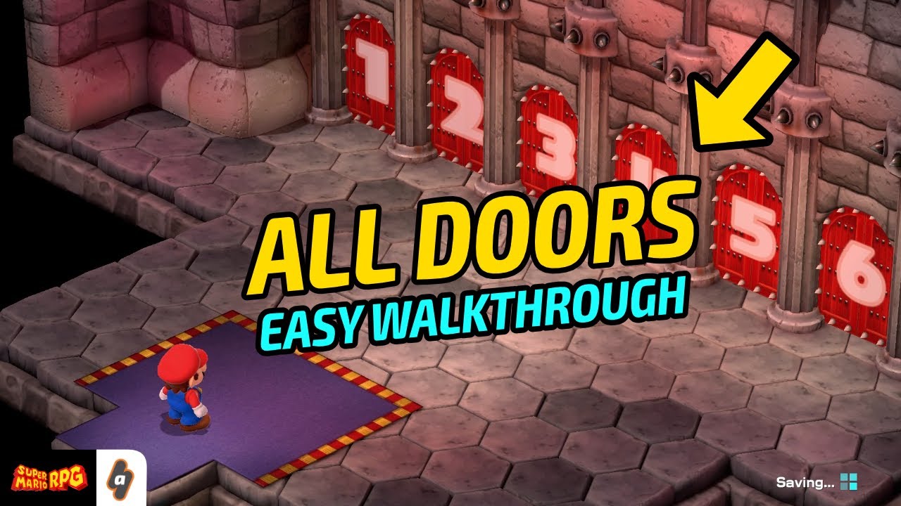 EASY GUIDE: ALL Door Courses in Bowser's Castle in Super Mario RPG ...