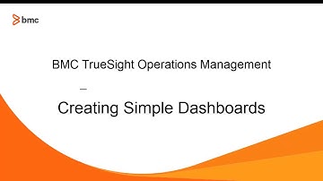 BMC TSOM: How To Create Simple Dashboards