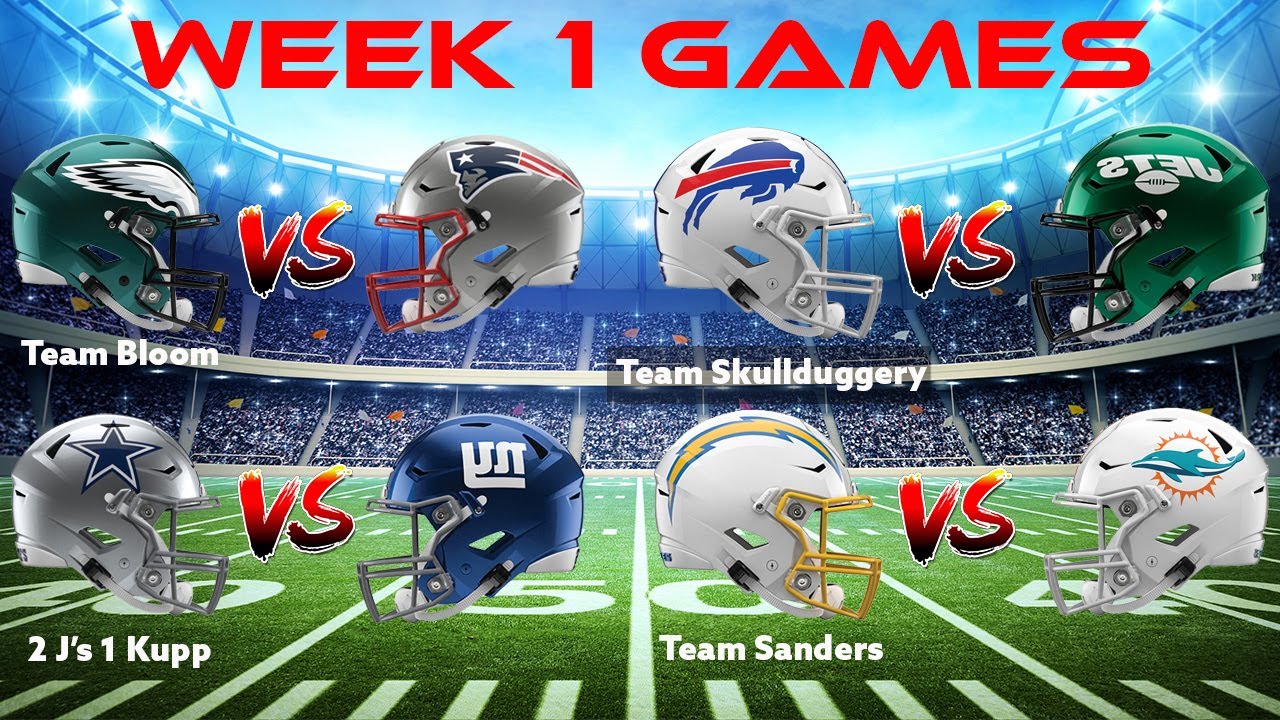 All Week 1 Games Fantasy Football Madden Fusion League YouTube