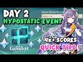 Genshin Impact | DAY 2 QUICK TIPS !! Hypostatic Symphony Event - 4K++ Scores Keqing (Free Primogems)