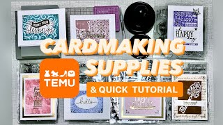 TEMU 🧡 Cardmaking Haul & Tutorial Using Stamping Foam