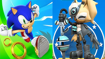 Sonic Dash - Whisper Unlocked Fully Upgraded - All Characters Unlocked vs Dr.Eggman vs Zazz Gameplay