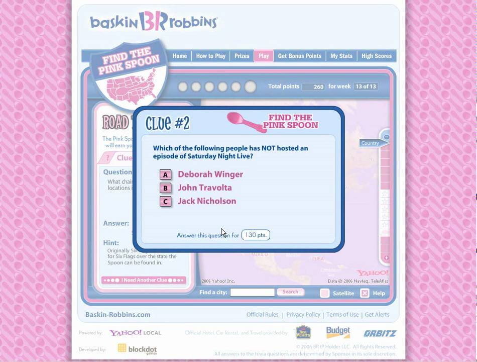 BaskinRobbins Find The Pink Spoon Maps YouTube