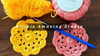 CROCHET: how to Crochet a coaster | Bella coco | Easy For Beginners