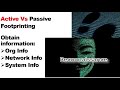 Reconnaissance | what is footprinting | active vs passive footrpinting