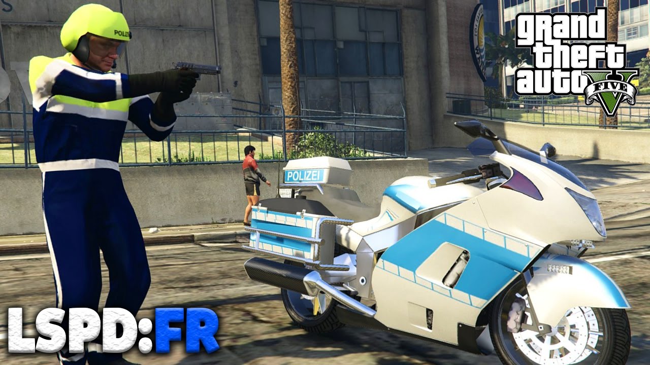GTA 5 LSPD:FR - Motorradpolizei! - Deutsch - Polizei Mod #21- Grand Theft Auto V