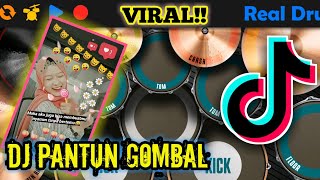 Download Lagu DJ PANTUN GOMBAL TIK TOK VIRAL!! (Are You With Me) | REAL DRUM COVER