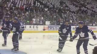 Toronto Maple Leafs Pre-Game Skate Warmup. Auston Matthews, Mitch Marner & John Tavares Sweet Moves!