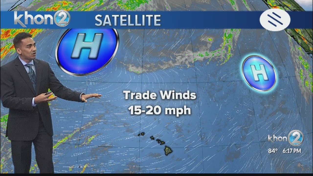 Trade winds to remain moderate thru the week - YouTube