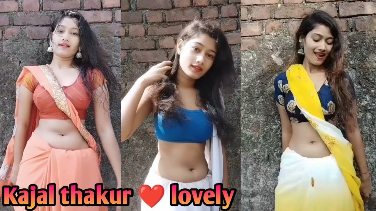 Low saree neval dance | kajal thakur chubby neval | nhs lovely #sareefashion #lowsaree #bellydance