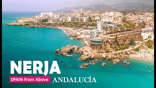 NERJA Plaza Balcón de Europa | Costa del sol Spain from above [4K] drone footage