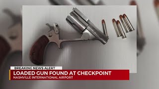 Loaded gun found at BNA checkpoint
