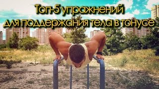 Топ-5 упражнений для поддержания тела в тонусе - видеоурок Топ-5 упражнений для поддержания тела в тонусе - видеоурок