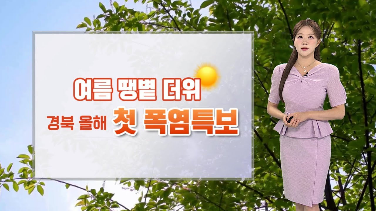 [날씨] 여름 땡볕 더위, 올해 첫 폭염특보…내륙 소나기 / 연합뉴스TV (YonhapnewsTV)