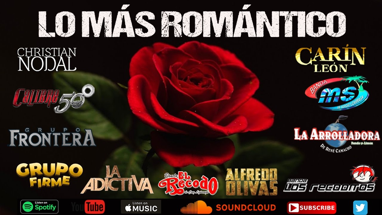 🔥 BANDAS ROMÁNTICAS MÁS SONADAS 2026 💘🎺 | Banda MS, Carin León, La Adictiva & Más