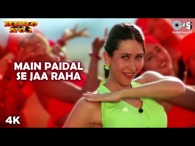 Main Paidal Se Jaa (Full Song) Govinda & Karisma | Vinod Rathod & Poornima | Hero No 1 | 90's Song class=