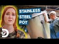 Digger Unearths Popcorn Sutton&#39;s Iconic Stainless Steel Pot | Moonshiners