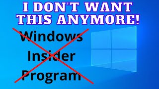 remove windows insider program windows 11