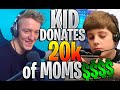 RIP COLLEGE FUND! Twitch Streamer gets ALL Mom's Money as Donation