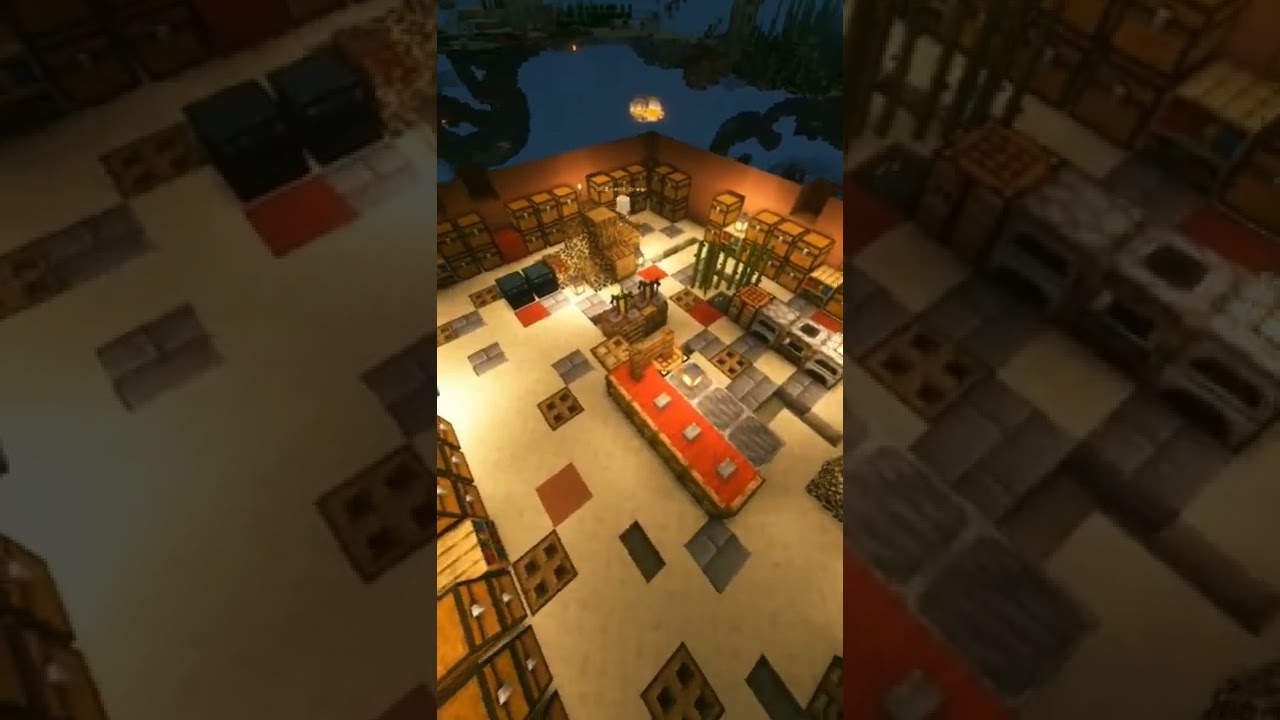 how to build underground storage room Minecraft. 3DBoy build 