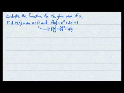 Evaluate the Function for the Given Value of x, Part 2